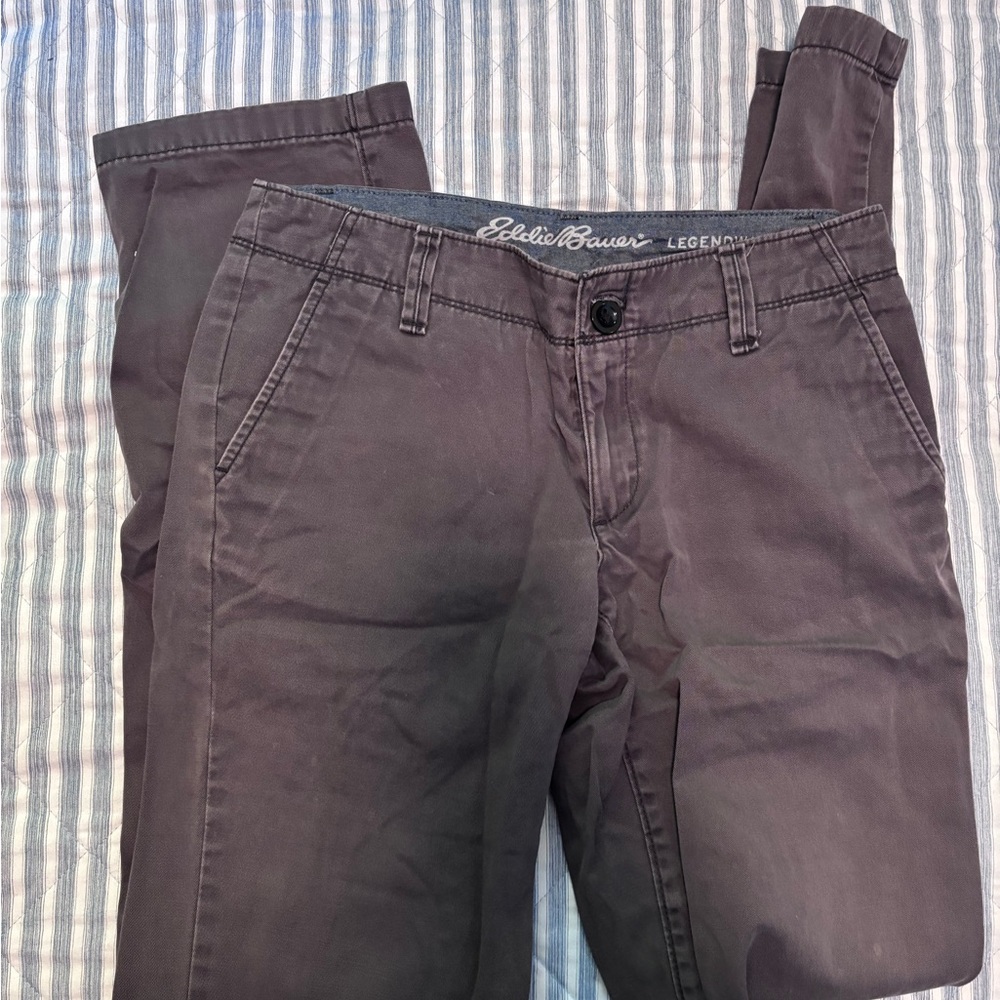 Eddie Bauer Women's Dark Gray Cropped Pants